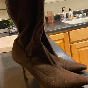 jimmy Choo stretch suede boots